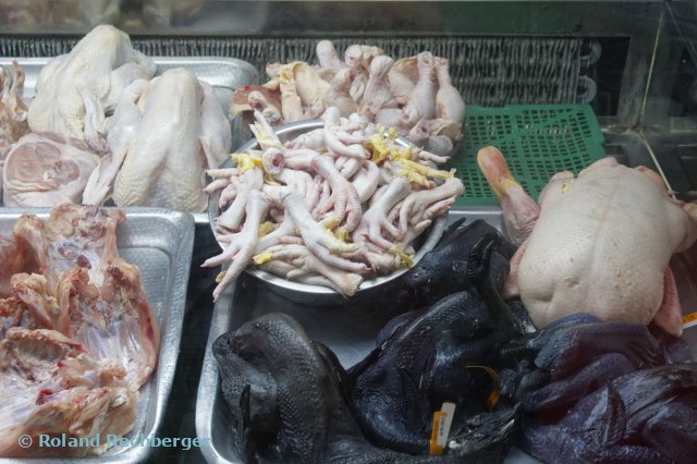 Singapur Am Markt - Schwarze Hühner